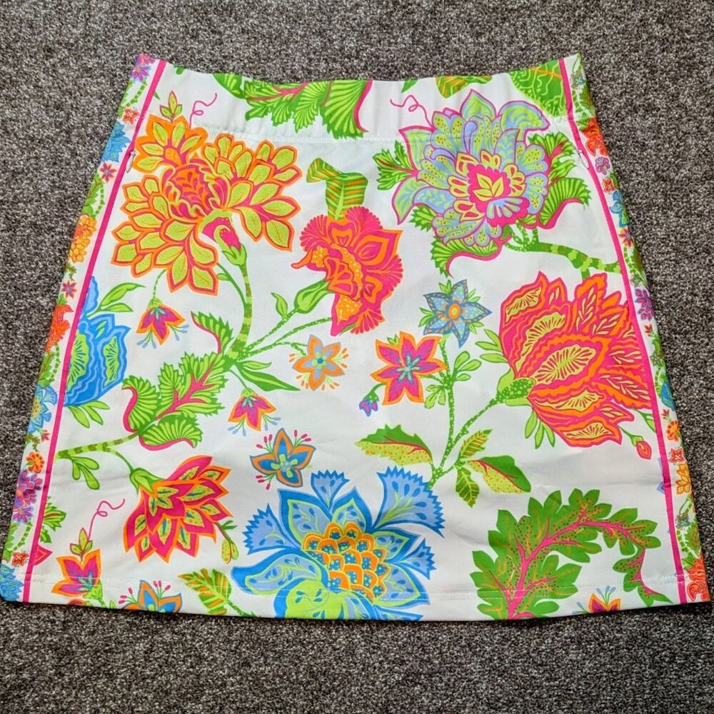 Gretchen Scott Floral Skippy Skort - NWT Sz S "Glorious Brights"